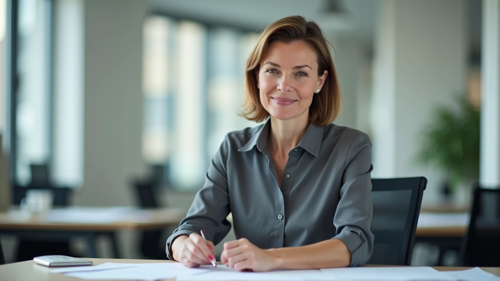 Person arbeitet konzentriert am Schreibtisch mit mehreren Dokumenten und Grafiken zur Arbeitsmarktanalyse